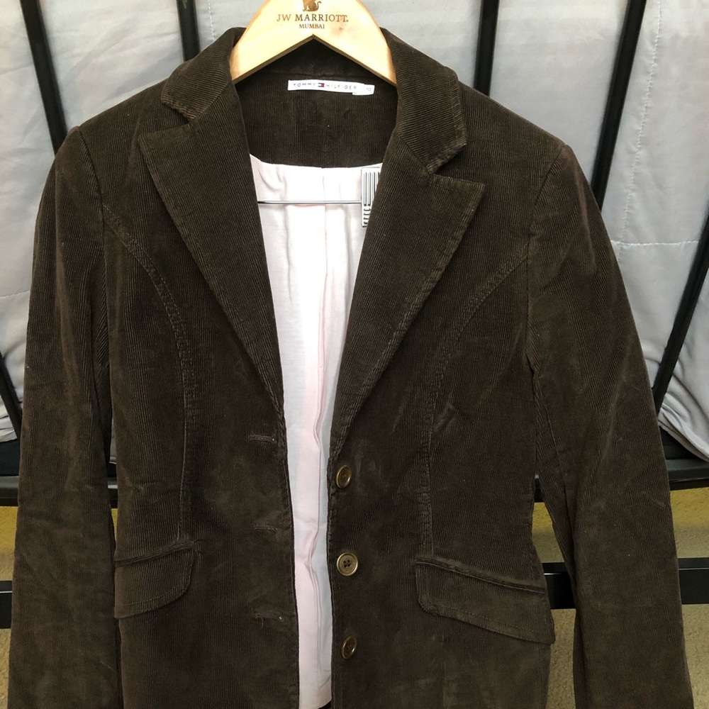 Tommy Hilfiger blazer size 10 chocolate brown